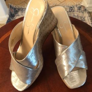 Jessica Simpson Silver gold Light Wedge